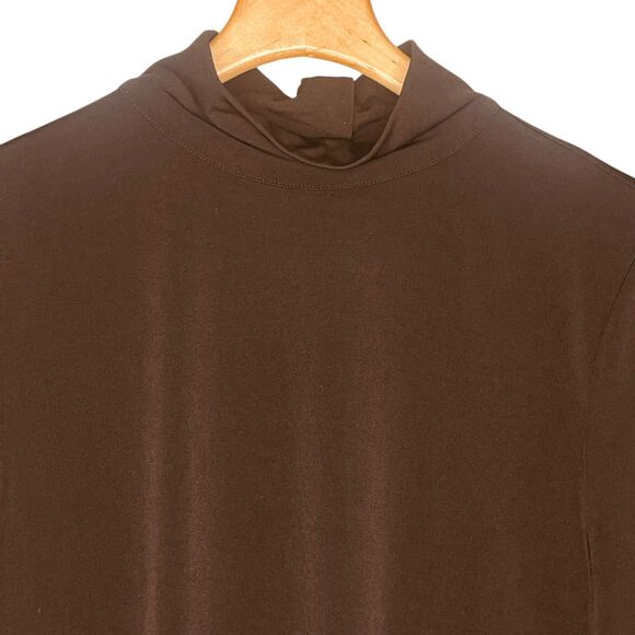 White House Black Market | Black Keyhole-Back Turtle Neck Blouse Size XL | EUC - Picture 4 of 11